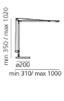 Demetra professional table with fixed support tafellamp Artemide