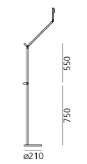 Demetra professional reading floor vloerlamp Artemide