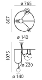 NH S4 Circulaire hanglamp Artemide