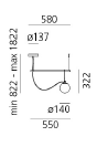 NH S1 14 Suspension hanglamp Artemide