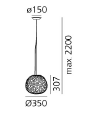 Meteorite 35 Suspension hanglamp Artemide