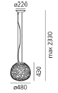 Meteorite 48 Suspension hanglamp Artemide