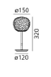 Meteorite 15 Table Stem tafelamp Artemide