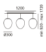 Stellar Nebula Cluster Linear hanglamp Artemide