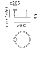 Ripple 90 Suspension hanglamp Artemide