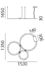Ripple Cluster 3 Suspension hanglamp Artemide