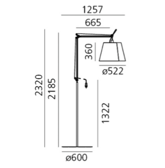 Tolomeo Paralume Floor outdoor vloerlamp Artemide