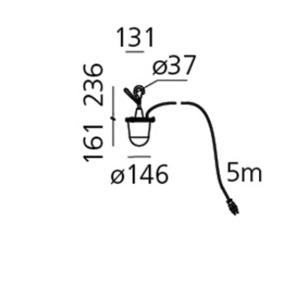 Tolomeo Lampione outdoor hanglamp Artemide