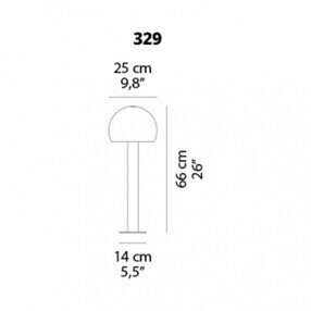 Otto 329 LED IP44 outdoor vloerlamp Oluce 