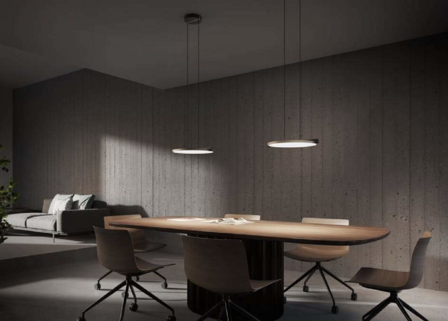 Inlay S2 disc black/gold hanglamp Light Point