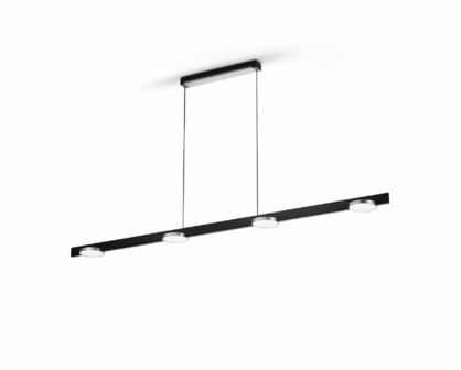 Inlay S1800 disc black/silver hanglamp Light Point