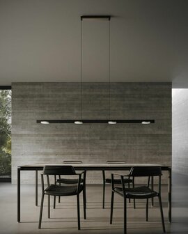 Inlay S1800 disc black/silver hanglamp Light Point