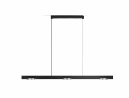 Inlay S1250 disc black/silver hanglamp Light Point