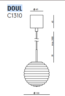 Doul C1310 hanglamp Aromas&nbsp;