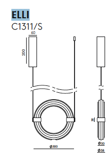 Elli&nbsp;C1311/S hanglamp Aromas 