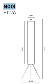Nooi&nbsp;C1276 vloerlamp Aromas 