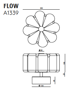 Flow&nbsp;A1339 wandlamp Aromas 