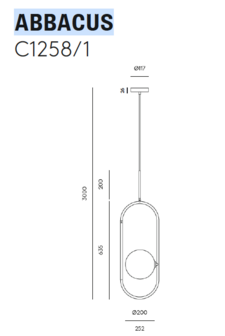 Abbacus&nbsp;C1258/1 hanglamp Aromas 