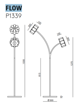 Flow&nbsp;P1339 vloerlamp Aromas 