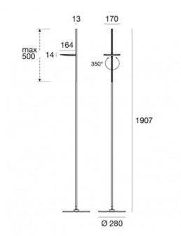 Kimia vloerlamp Stilnovo - Outlet