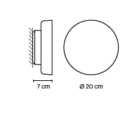 Dots 4680 glass outdoor wandlamp Vibia 
