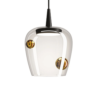 Bilia &Oslash; 18&nbsp;cm 230V Pendant Black hanglamp Zafferano 