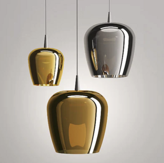Bilia nude &Oslash; 27&nbsp;cm 230V Pendant Black hanglamp Zafferano 