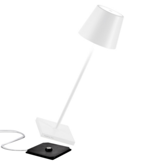 Poldina pro portable white tafellamp Zafferano - Outlet