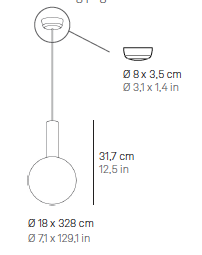 Sfera Pendant hanglamp Zafferano 