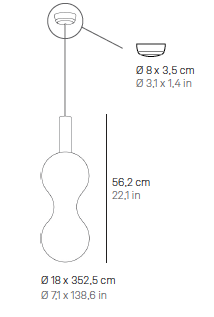 Sfer&#039;Otto Pendant hanglamp Zafferano 