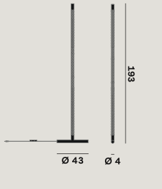Squiggle F1 vloerlamp Rotaliana