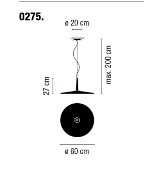 Skan 275 led hanglamp Vibia - Outlet