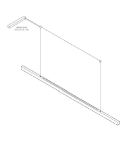 I Model Cordless Aura 150 cm  hanglamp Anour
