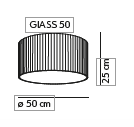 Giass 50 ceiling plafondlamp KDLN