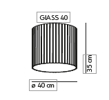 Giass 40 ceiling plafondlamp KDLN