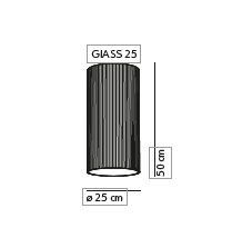 Giass 25 ceiling plafondlamp KDLN