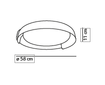 Dala ceiling plafondlamp KDLN