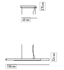 Dala linear hanglamp KDLN