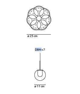 Dew 7 hanglamp KDLN
