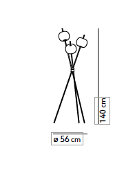 Kushi Floor vloerlamp KDLN
