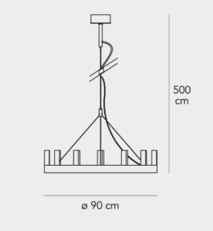 Chandelier piccola hanglamp FontanaArte
