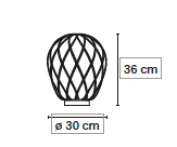 Pinecone medium tafellamp FontanaArte