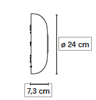 Tropico &oslash; 24 cm plafondlamp FontanaArte