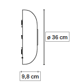 Tropico &oslash; 36 cm plafondlamp FontanaArte