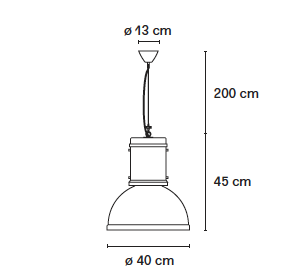 Lampara hanglamp FontanaArte