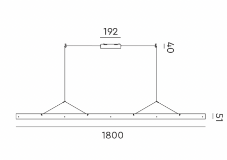 Bridge 180 hanglamp Tonone 