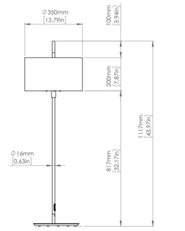 Lagoon medium outdoor vloerlamp Contardi
