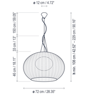 Garota S/02 outdoor hanglamp Bover 