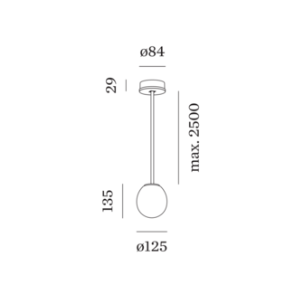 Dro 1.0 suspended hanglamp Wever &amp; Ducre 