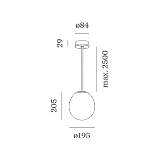 Dro 2.0 suspended hanglamp Wever &amp; Ducre 
